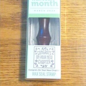 Spellbinders Wax Seal Stamp & a bag of wax - Congrats On Your New Chapter